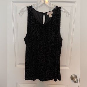 Loft Burnout Pullover Top Black